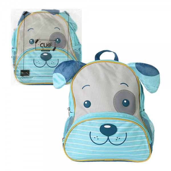 Mochila Infantil Com Alças - Cachorro Azul