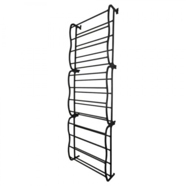 Sapateira Vertical de Parede e Porta para 36 Pares Preta