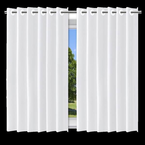 Cortina Blackout Branco c/ ilhos - 280x140cm