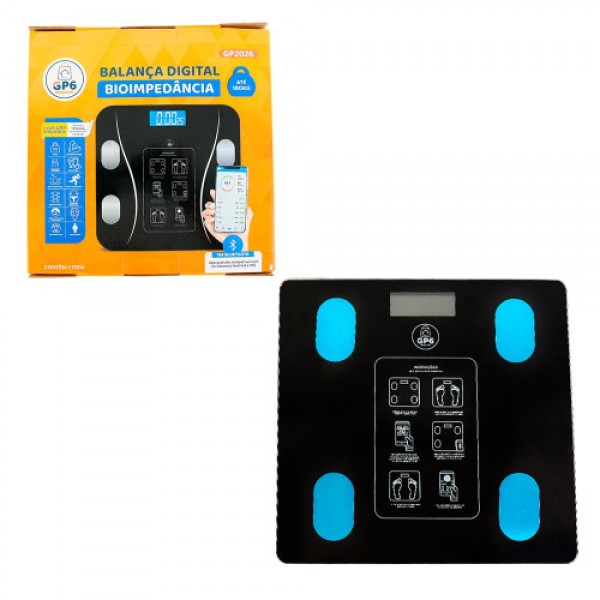 Balança Digital Corporal Bioimpedancia Aplicativo Bluetooth