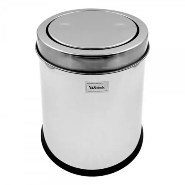 Lixeira Basculante Multiuso Inox 08 litros