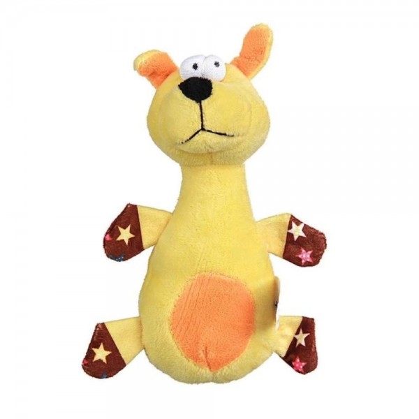 Mordedor Cachorro Amarelo de Pelúcia para Pets