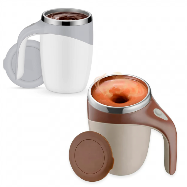 Caneca Mixer Inox Automática Elétrica Misturador 380ml