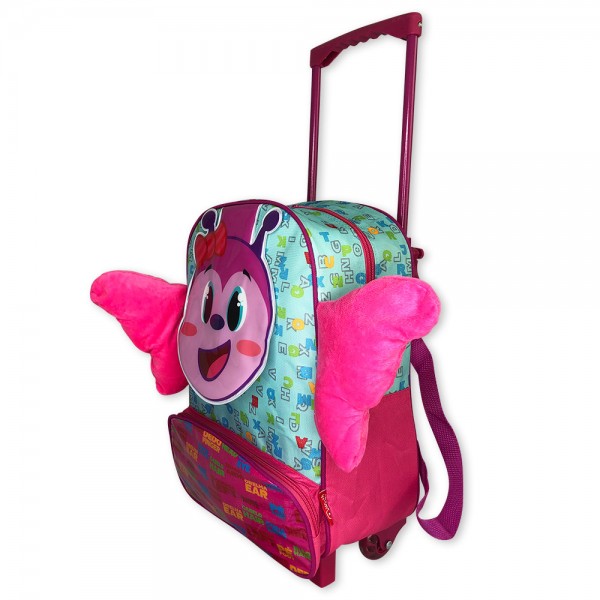 Mochila Infantil Escolar Borboleta Rodinha