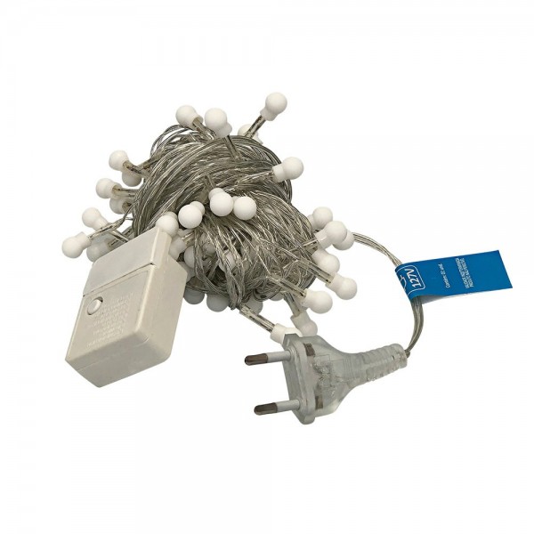 WE DROP - Cordao Pisca Led 40 Bolinhas Branco Quente