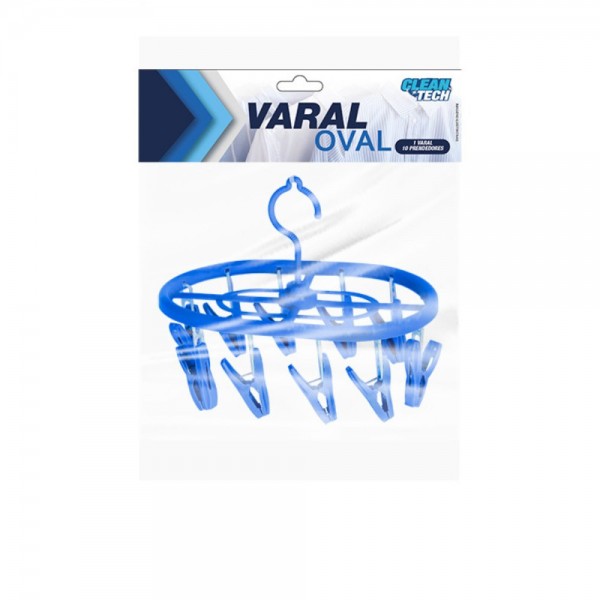 Varal Oval 10 Prendedores - Sortido