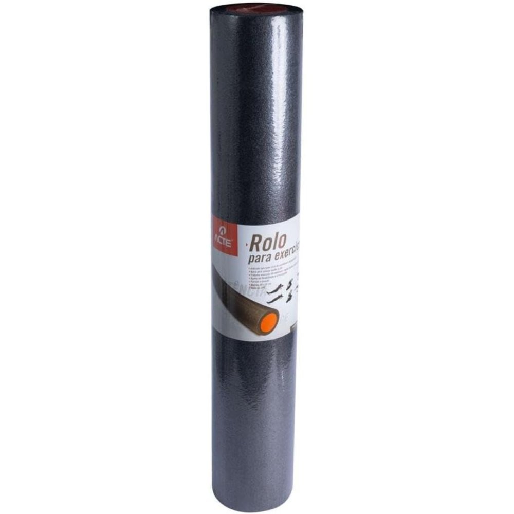 Rolo Para Exercícios em EPE - Cinza e Laranja