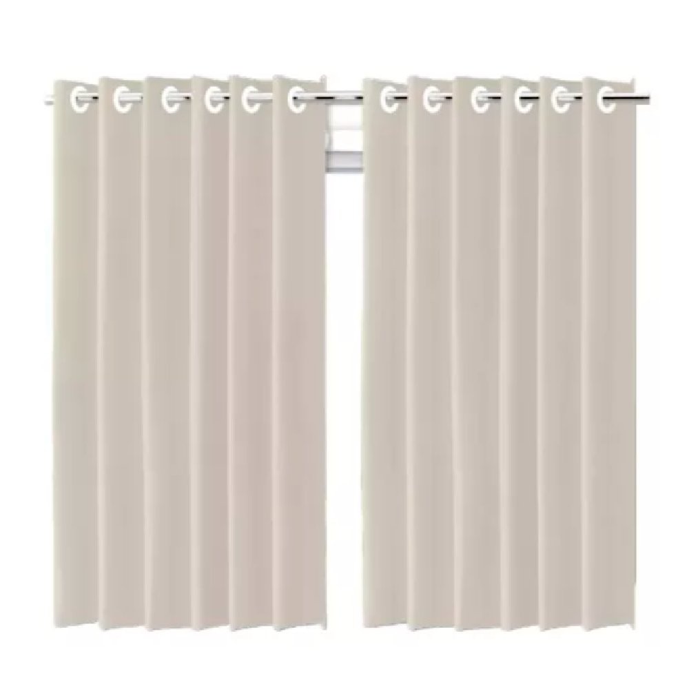 Cortina Blackout Bege c/ ilhos - 280x250cm