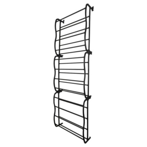 Sapateira Vertical de Parede e Porta para 36 Pares Preta